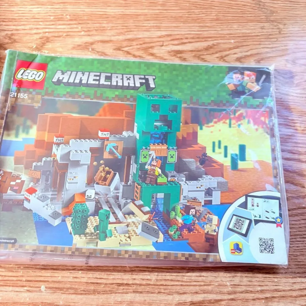 Lego 21155 Minecraft The Creeper Mine Instructions Manual Only